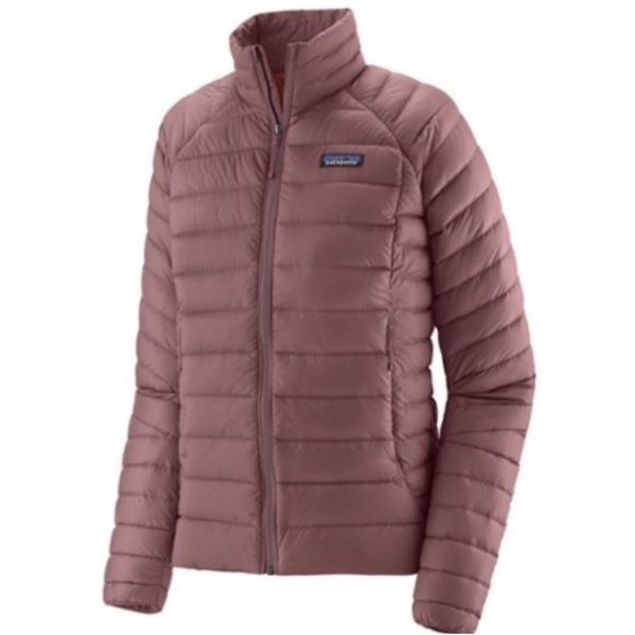 Patagonia Women’s XL Down Sweater Puffer Jacket NWT Evening Mauve Dark Pink - Picture 5 of 8